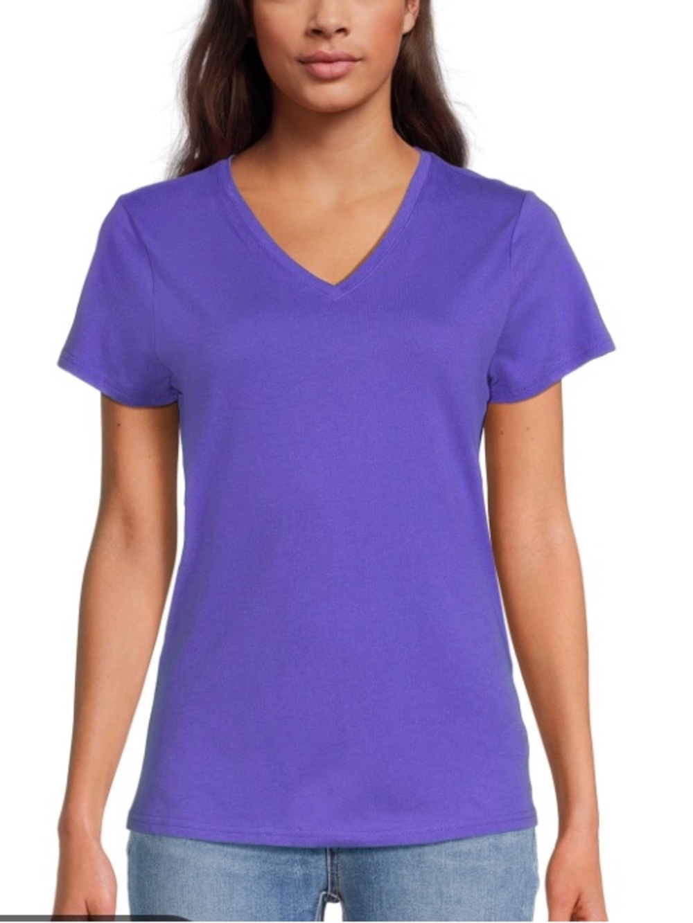 PURPLE INC International Concepts Vneck Short Sleeve Shirt